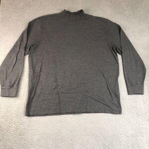 LL Bean Shirt‎ Mens XXL 2XL Tall Gray Preppy Pullover Crew Neck Tee Solid